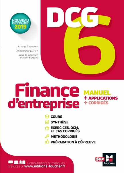 DCG 6 - Finance d'entreprise - Manuel et applications
